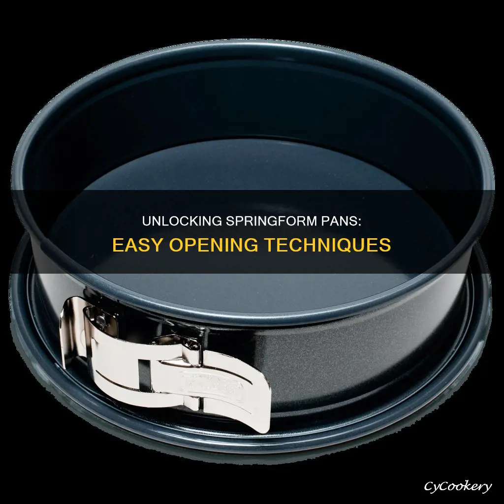 how to open a springform pan