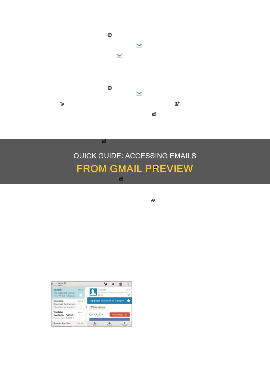 how to open an email from the gmail preview pan