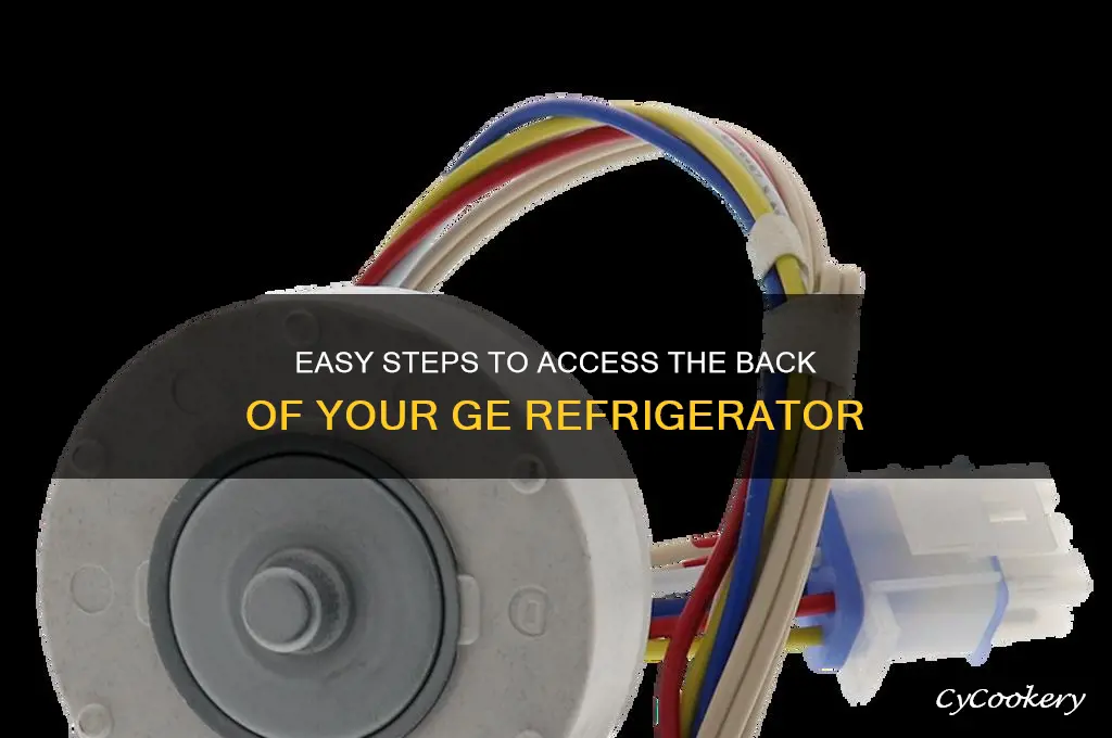 how to open back of ge refrigerator