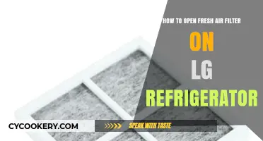 Easy Steps to Access and Open LG Fridge Fresh Air Filter