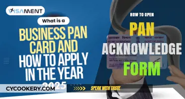 Unlocking Your PAN Acknowledgement Form
