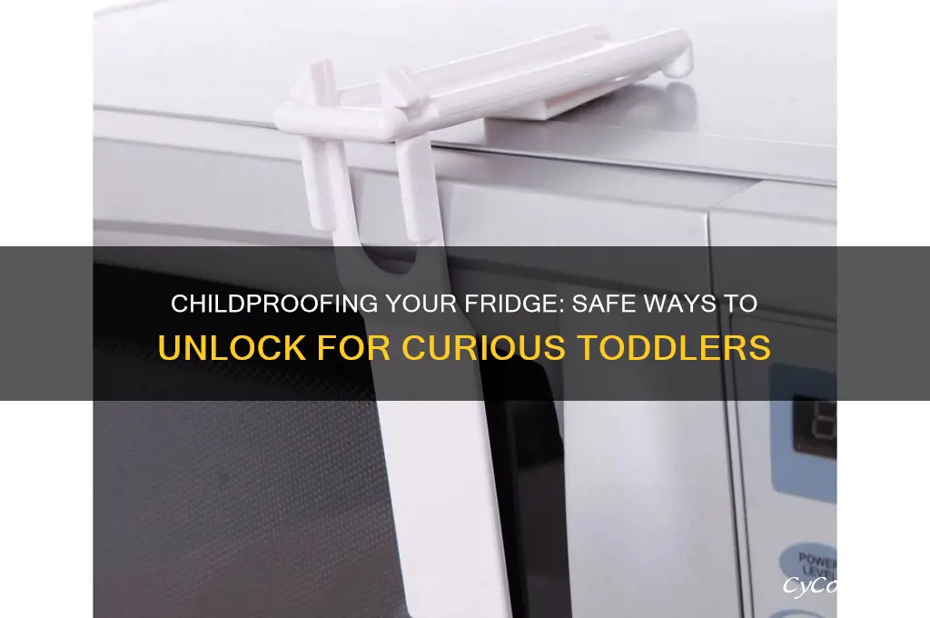 how to open refrigerator lock for toddlers