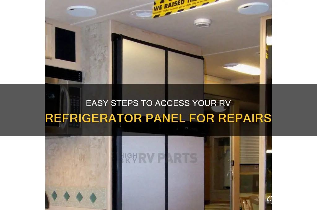 how to open rv refrigerator access panel