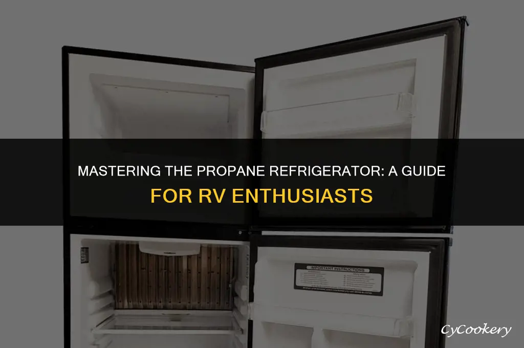 how to operate a propane refrigerator for an rv