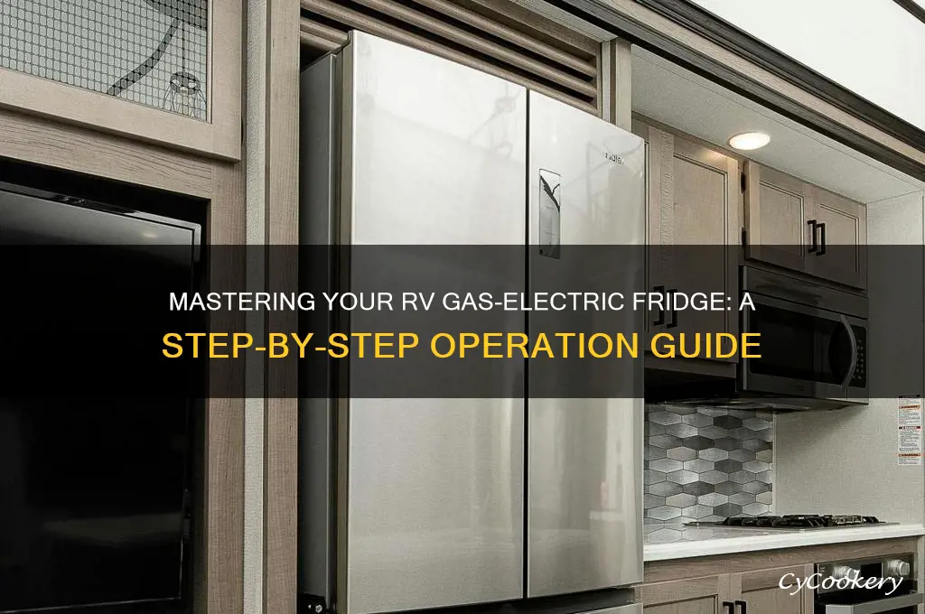 how to operate rv gas electric refrigerator