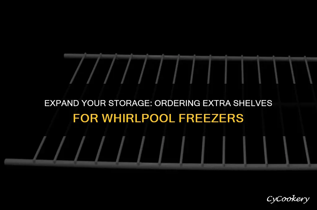 how to order extra shelf for whirlpool refrigerator freezer