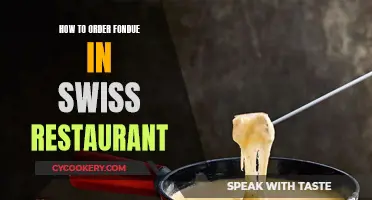 Fondue Ordering Etiquette in Swiss Restaurants