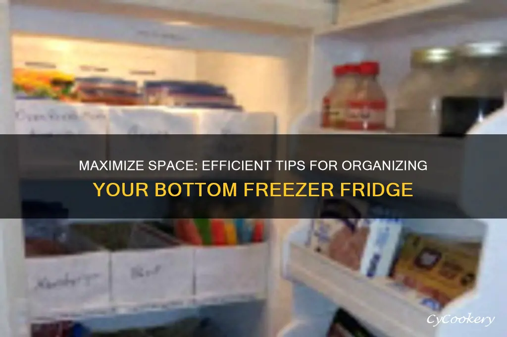 how to organize a bottom freezer refrigerator