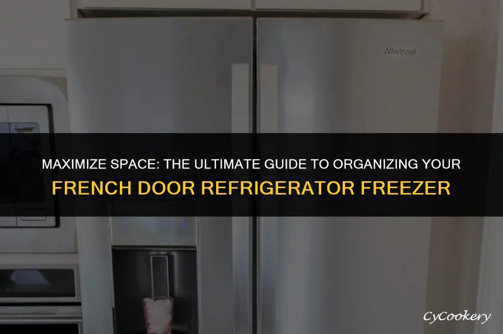 how to organize a french door refrigerator freezer