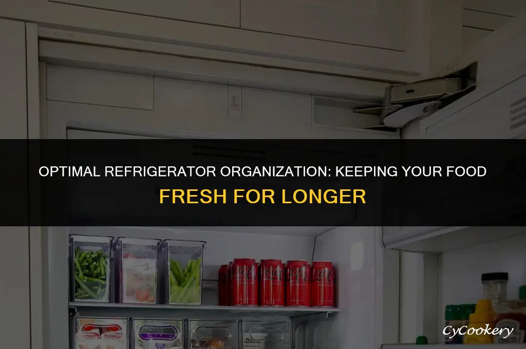 how to organize a refrigerator for maximum freshness