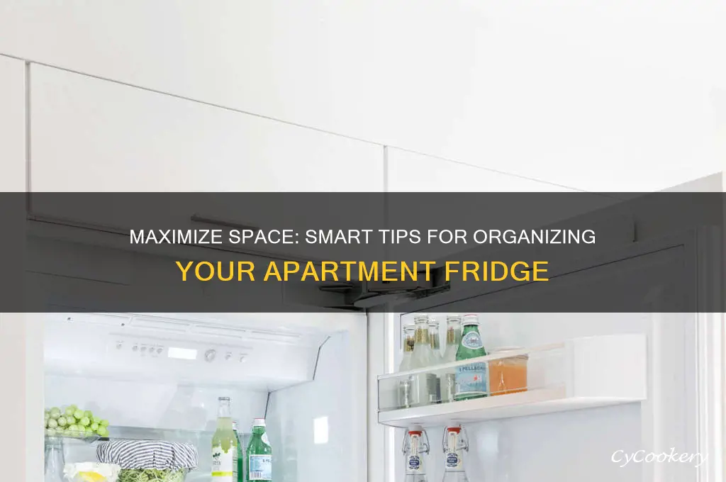 how to organize an apartment size refrigerator