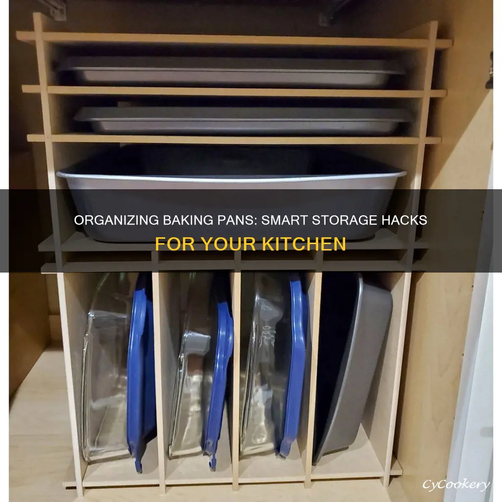 how to organize baking pans