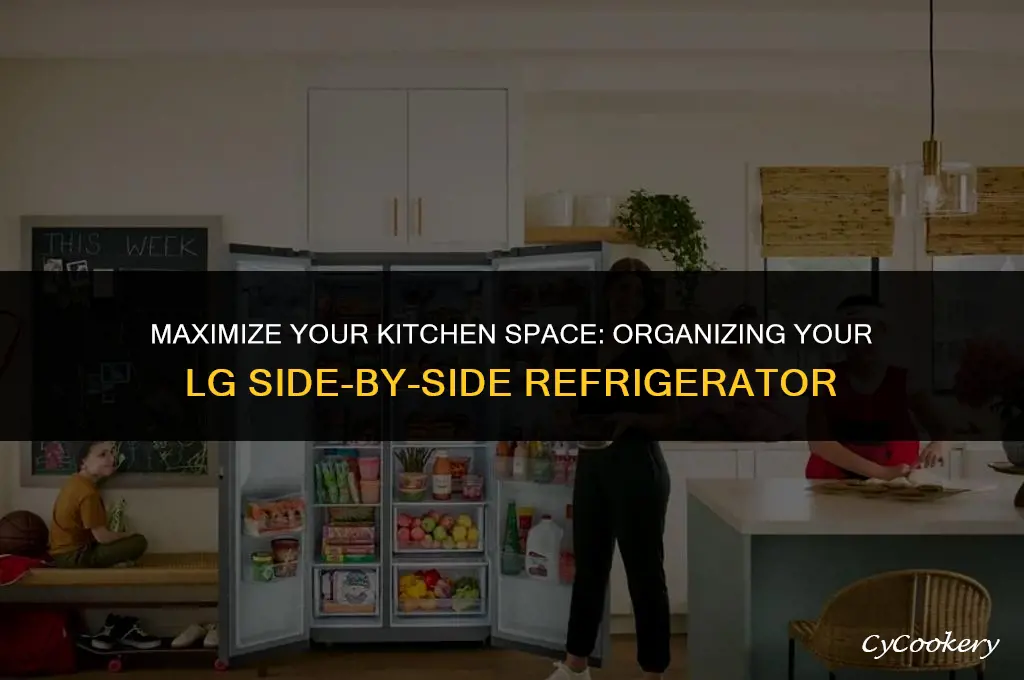 how to organize lg side by side refrigerator