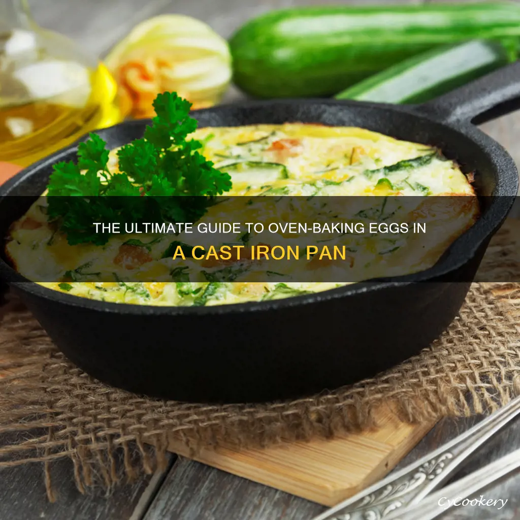 how to oven bake eggs on cast ironegg pan