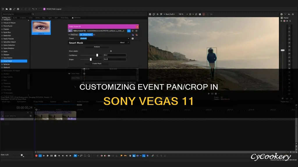 how to overrode event pan crop in song vegas 11