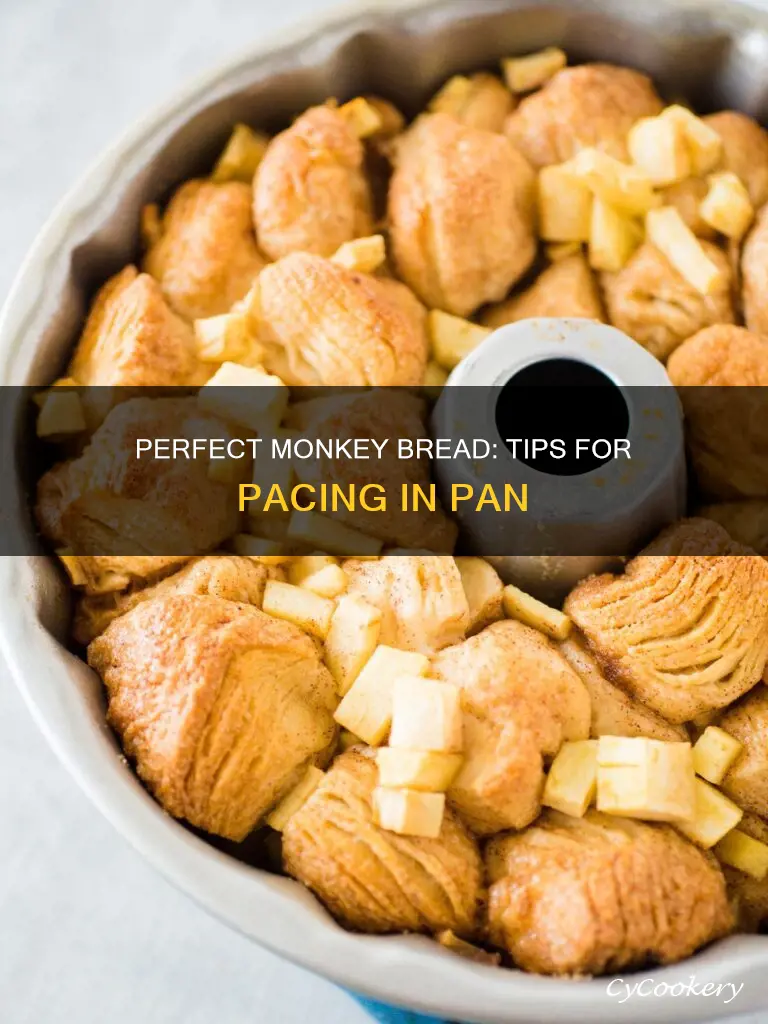 how to pace monkey bread in pan
