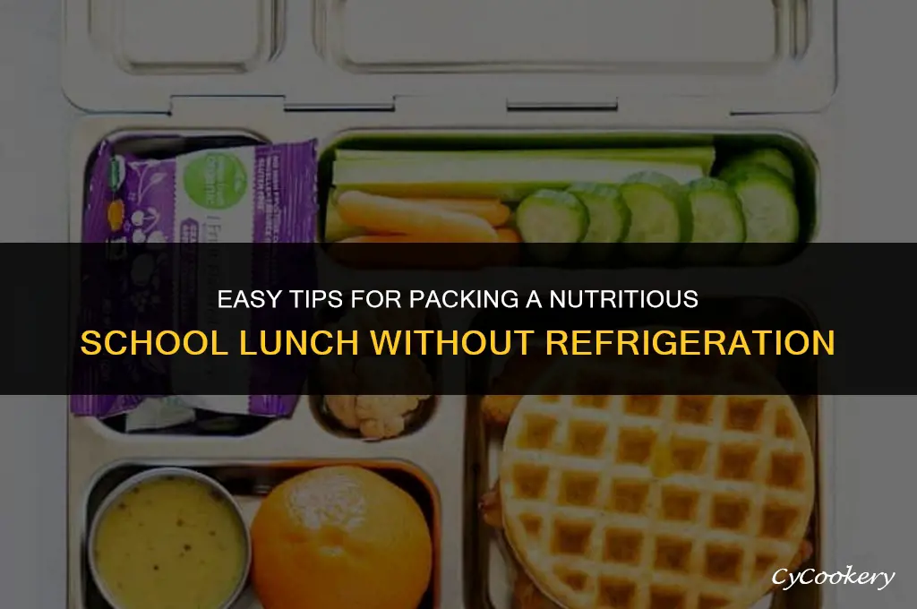 how to pack a healthy school lunch no refrigeration