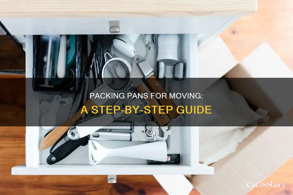 how to pack pans for moving