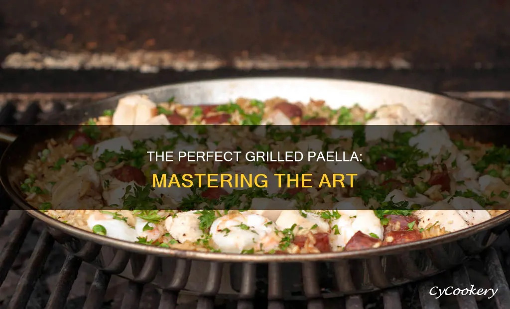 how to paella pan on a grill