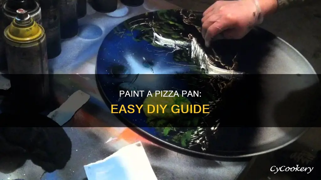 how to paint a pizza pan