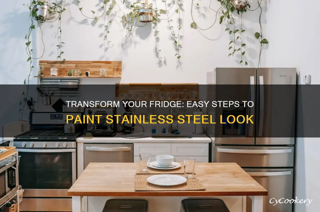 how to paint a refrigerator stainless steel
