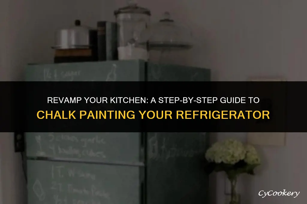 how to paint a refrigerator with chalk paint
