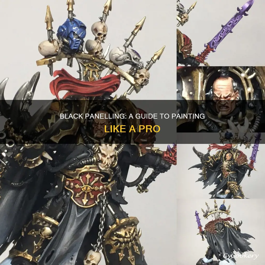 how to paint black panning