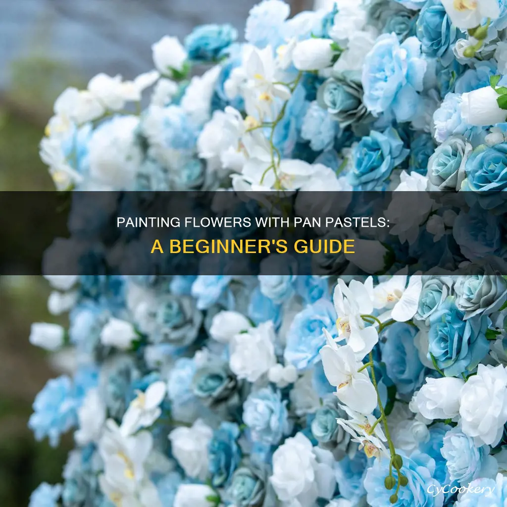 how to paint flowers with pan pastels