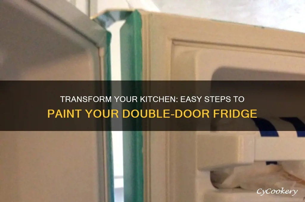 how to paint my refrigerator double door