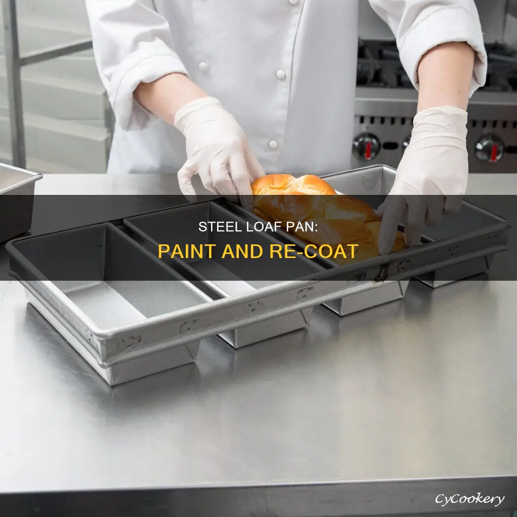 how to paint or re-coat a steel loaf pan