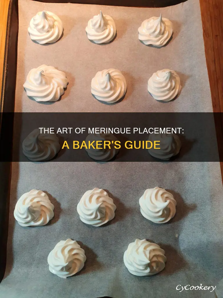 how to palce meringues on pan