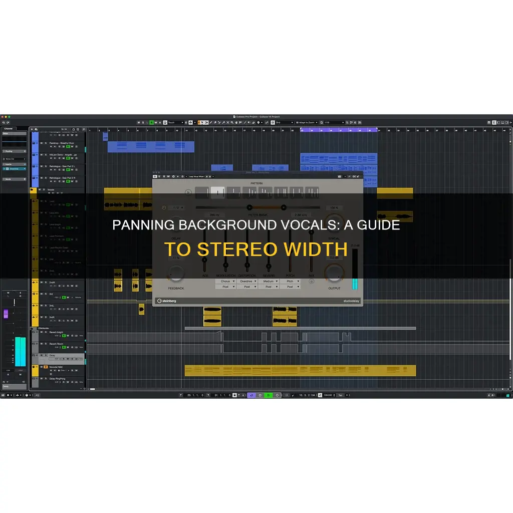 how to pan 3 background vocals