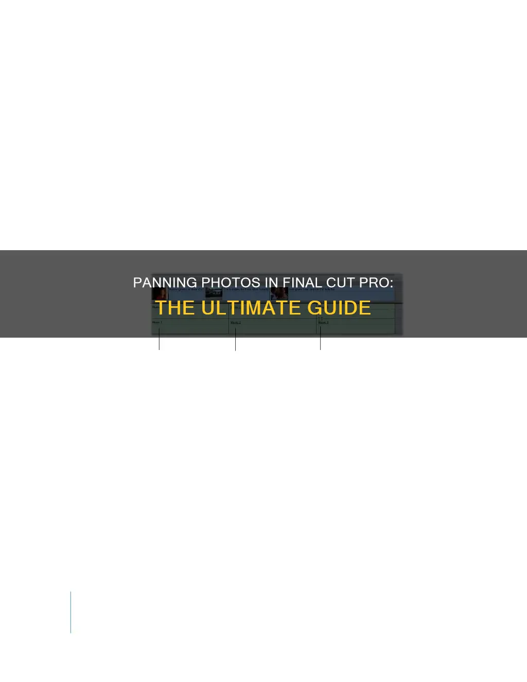 how to pan a photo in final cut pro