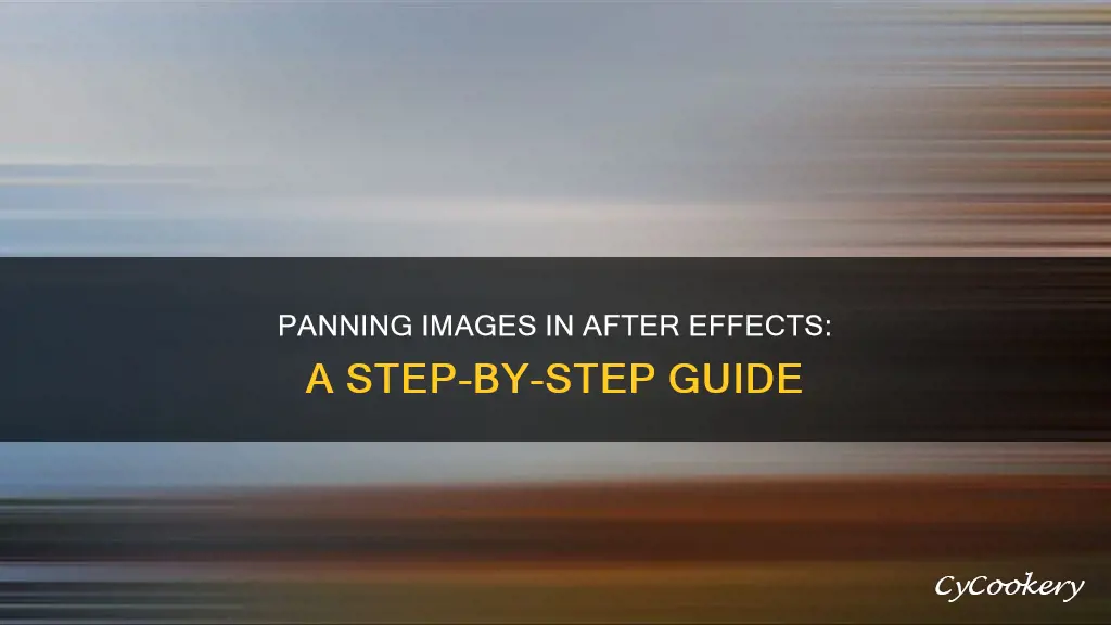 how to pan across an image in after effects