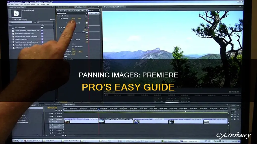 how to pan across an image in premiere pro