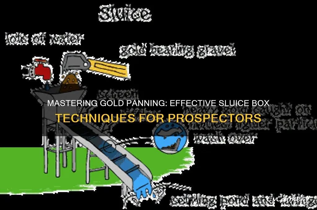 how to pan and use a sluice for gold