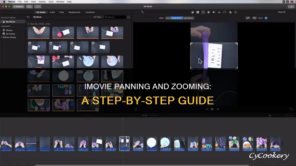 how to pan and zoom in imovie