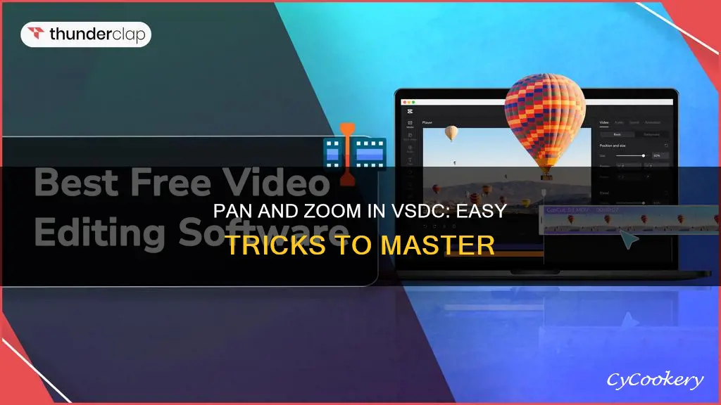 how to pan and zoom in vsdc