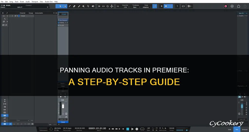 how to pan audio tracks in premiere