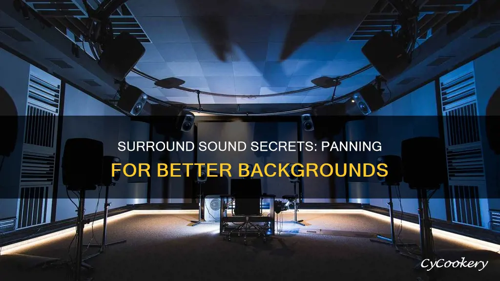 how to pan background surround mixing
