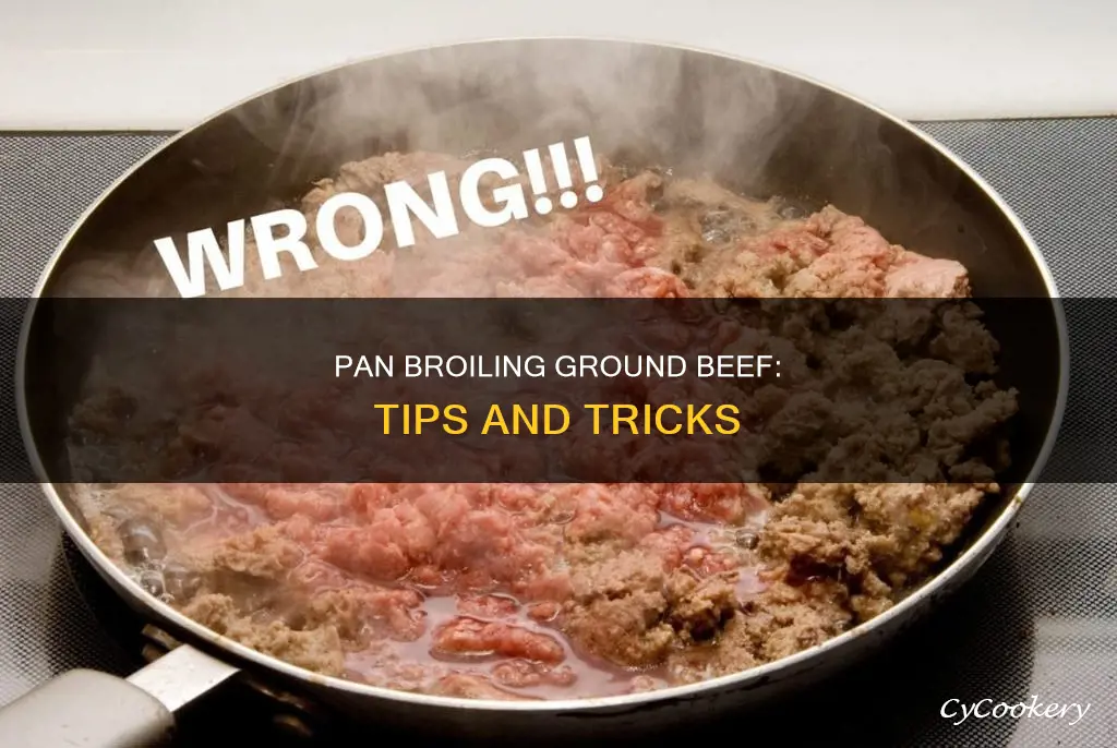 how to pan broil ground beef