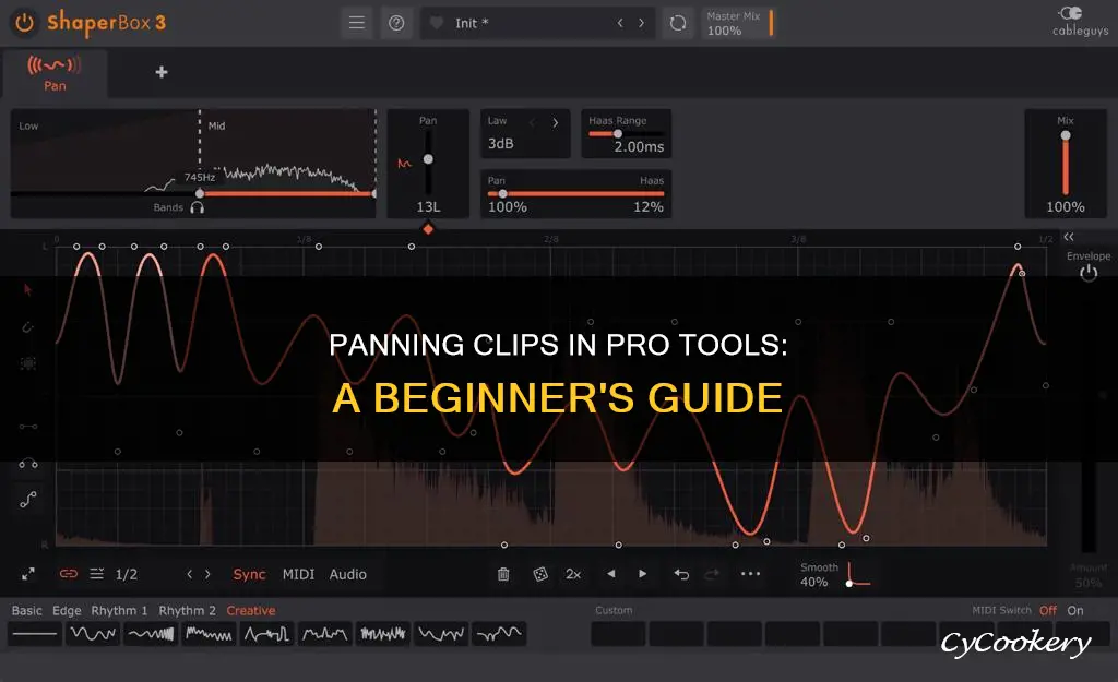 how to pan clips in pro tools