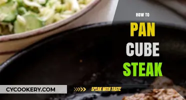 Pan-Frying Cube Steak: A Quick and Tasty Guide