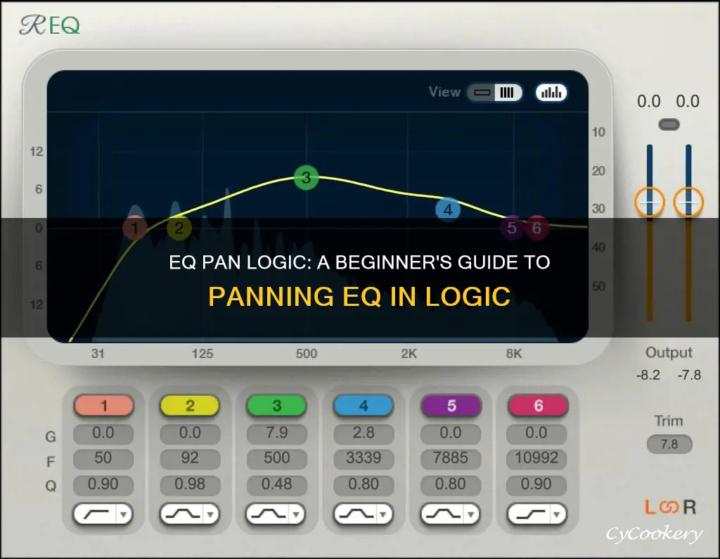 how to pan eq in logic