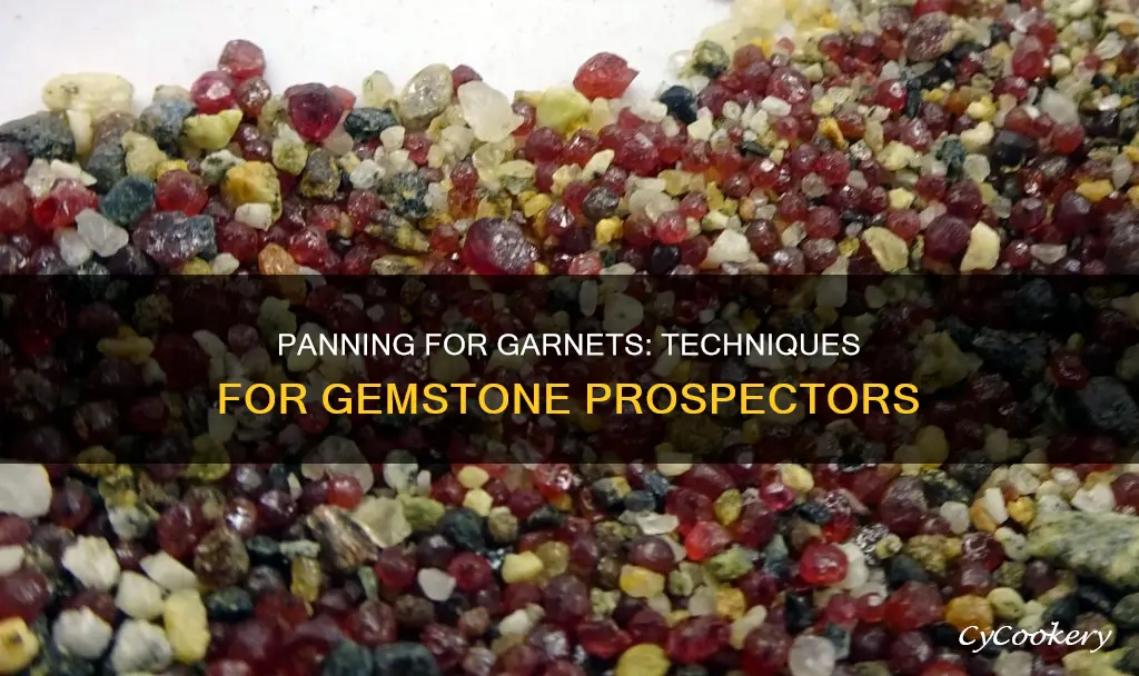 how to pan for garnets