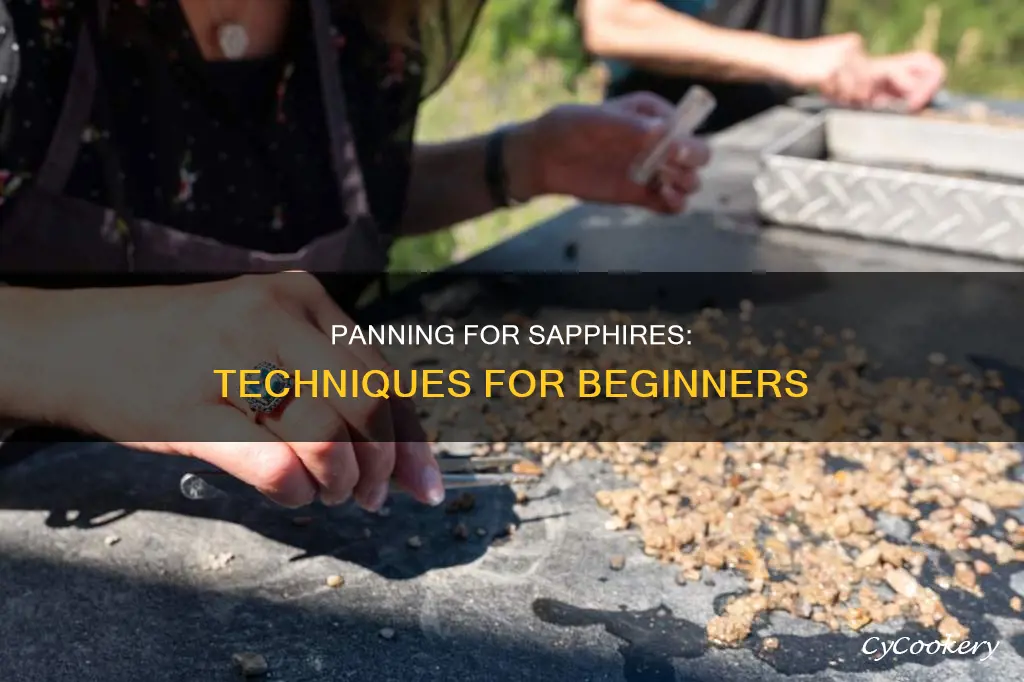 how to pan for saphire
