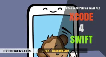 Swift Pan Gesture Guide for Xcode Image Files