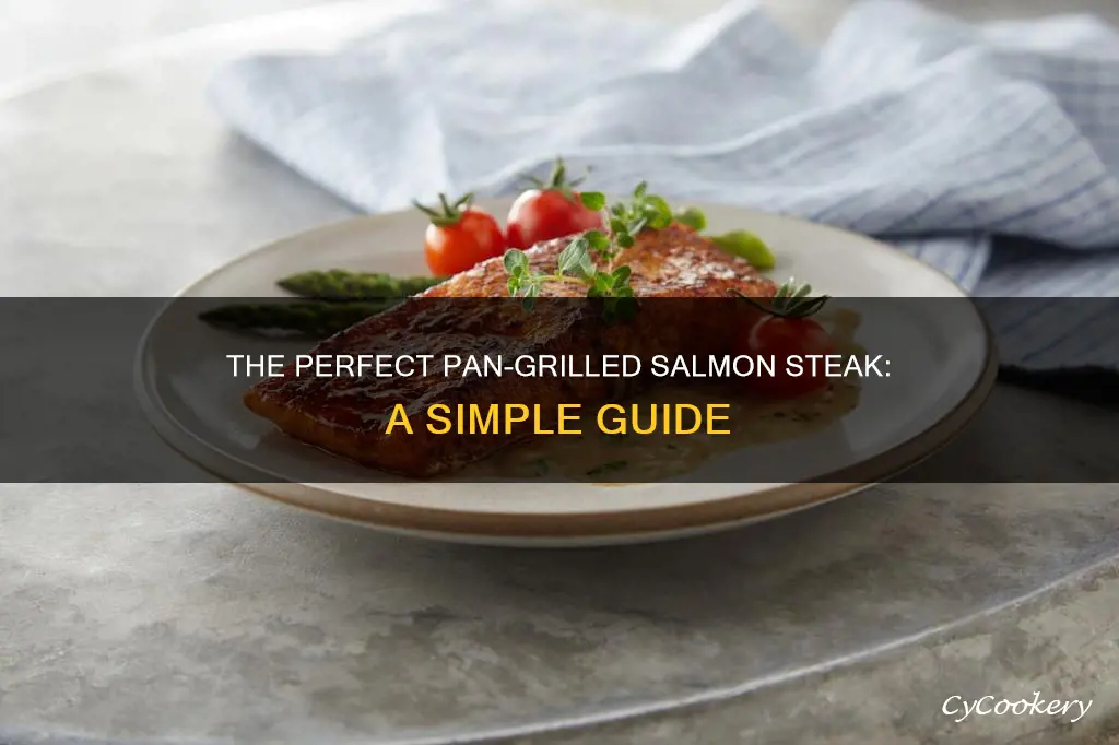 how to pan grill a salmon steak