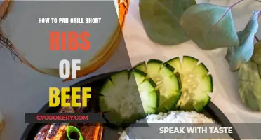 Pan-Grilled Beef Short Ribs: A Simple, Succulent Guide
