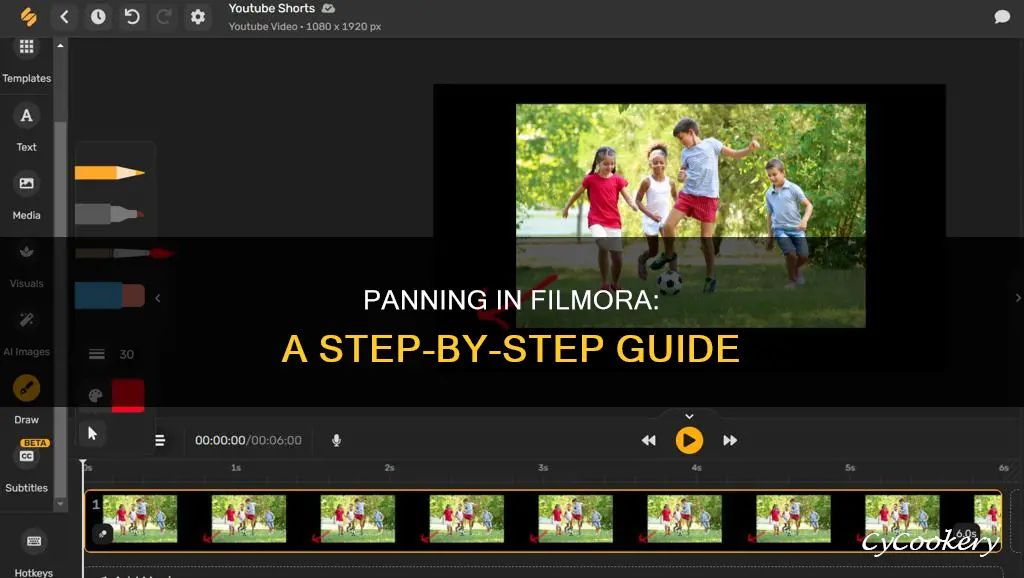 how to pan in filmora
